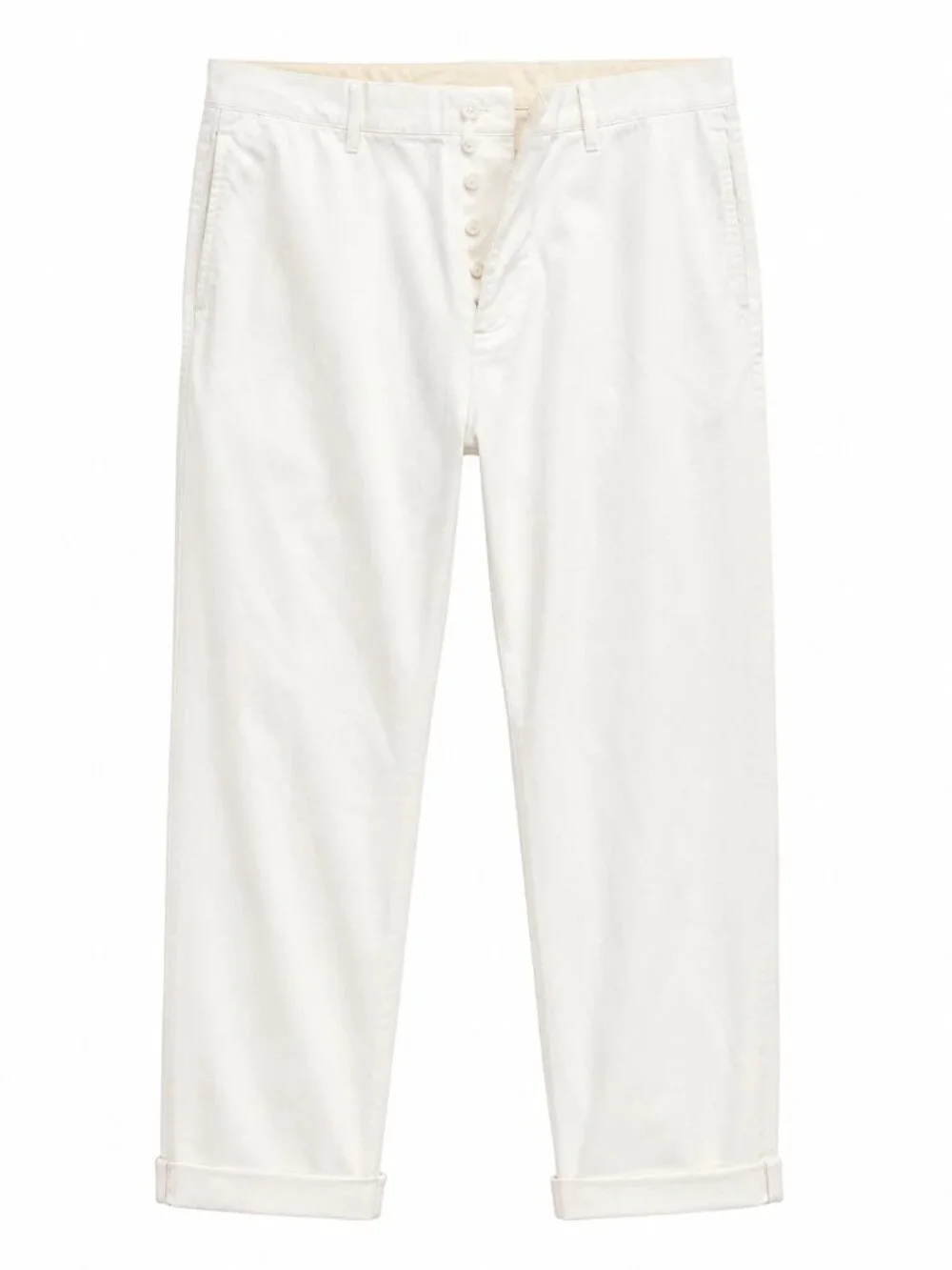 Todd Snyder Japanese Selvedge Chino Pants White 36x32 Button Fly